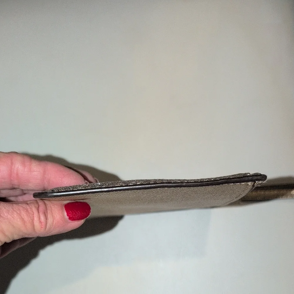 Coach Gold Glitter Wristlet
